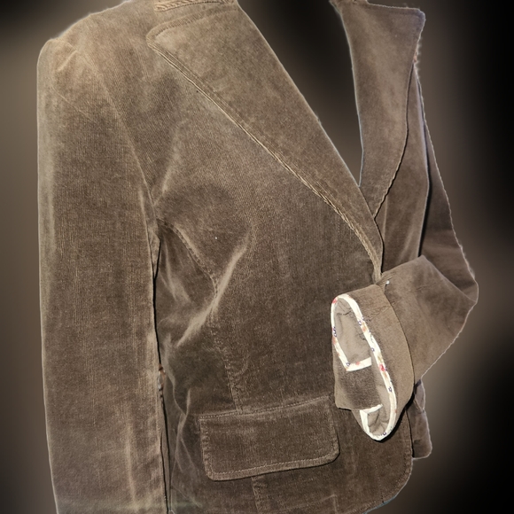 Chocolate Corduroy Blazer - Picture 6 of 7